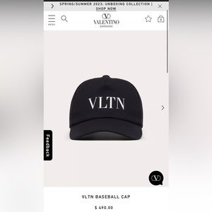 2023 season VLTN BASEBALL CAP (Valentino Garavani)